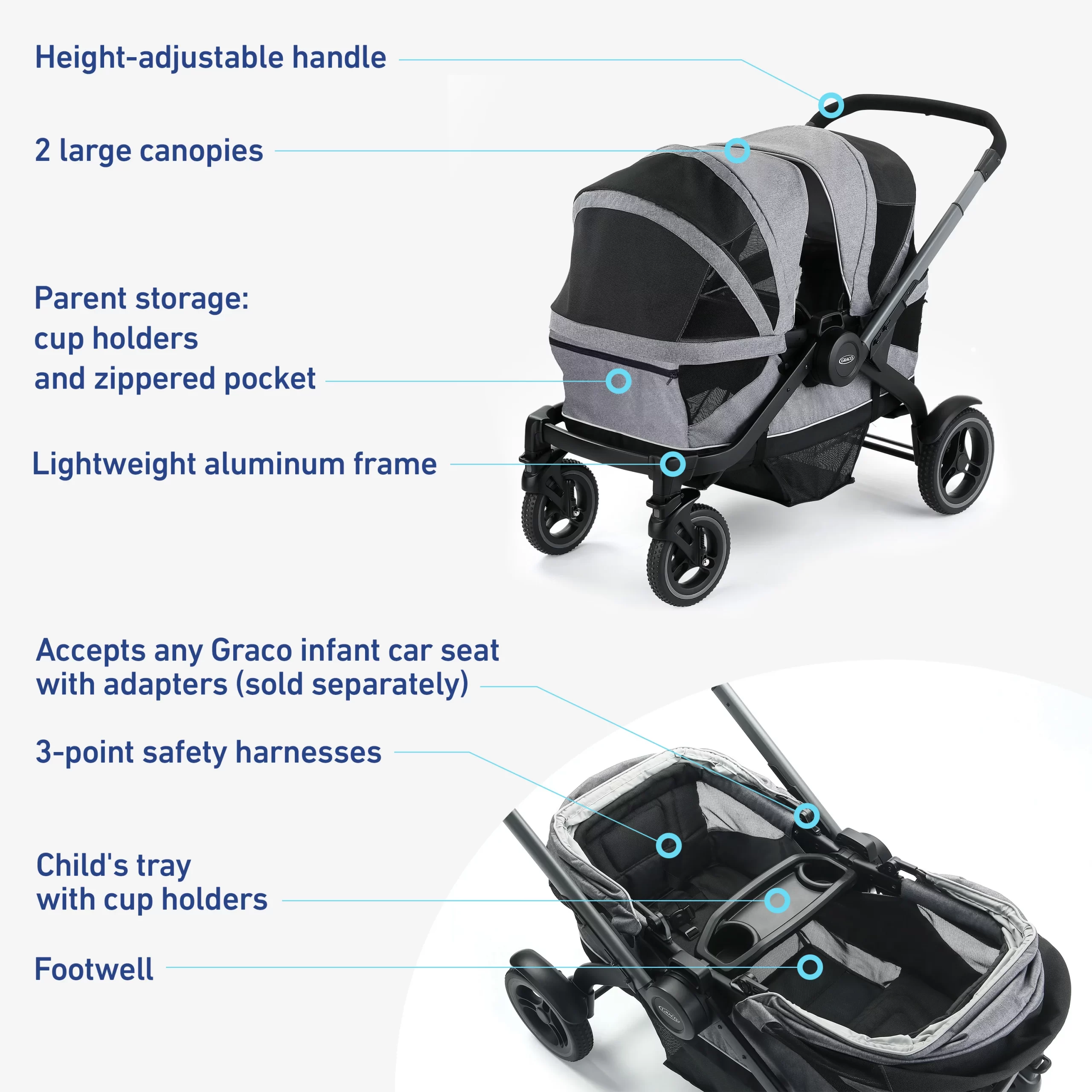 Graco Adventure Stroller Wagon - Teton