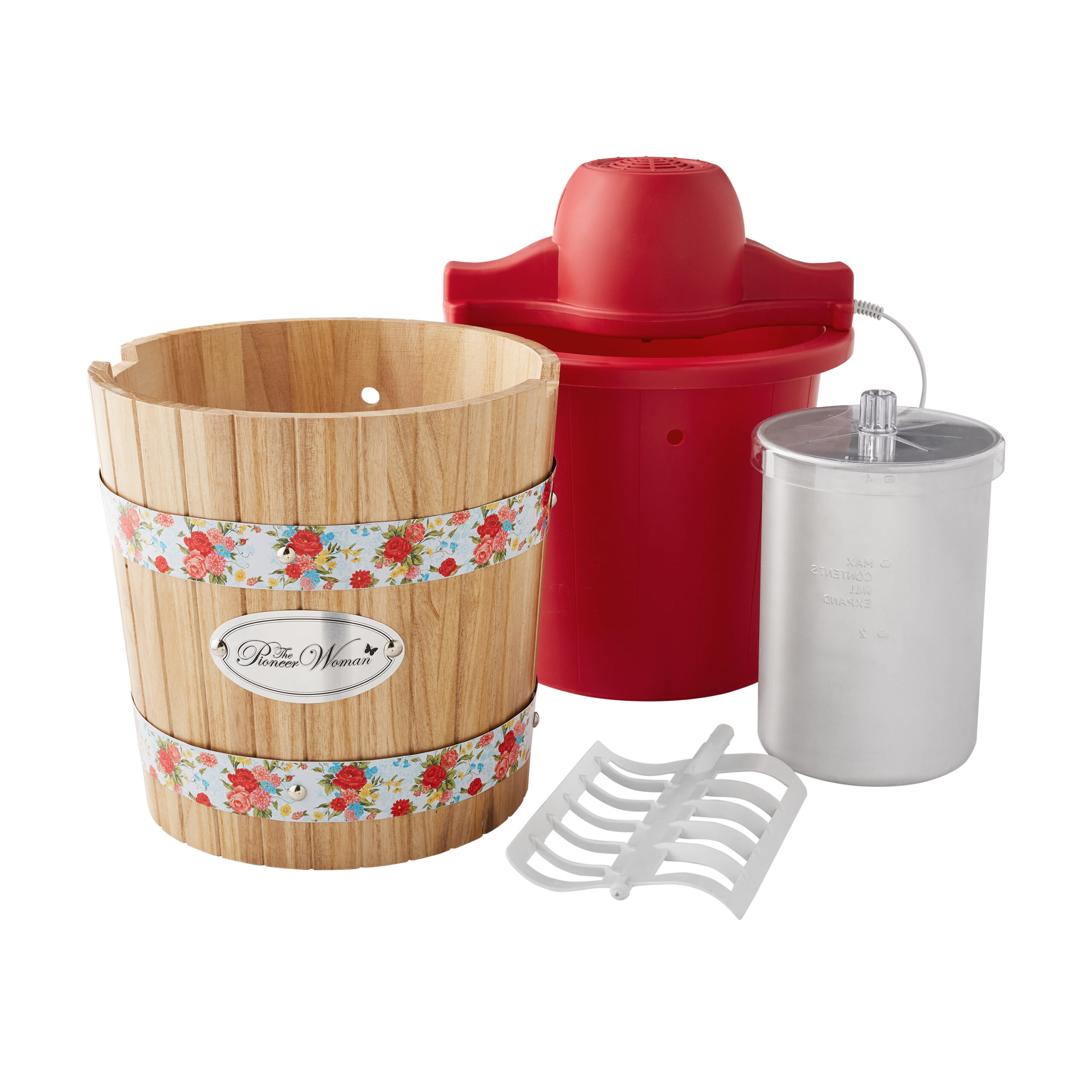 The Pioneer Woman 4 Quart Ice Cream Maker. Sweet Rose