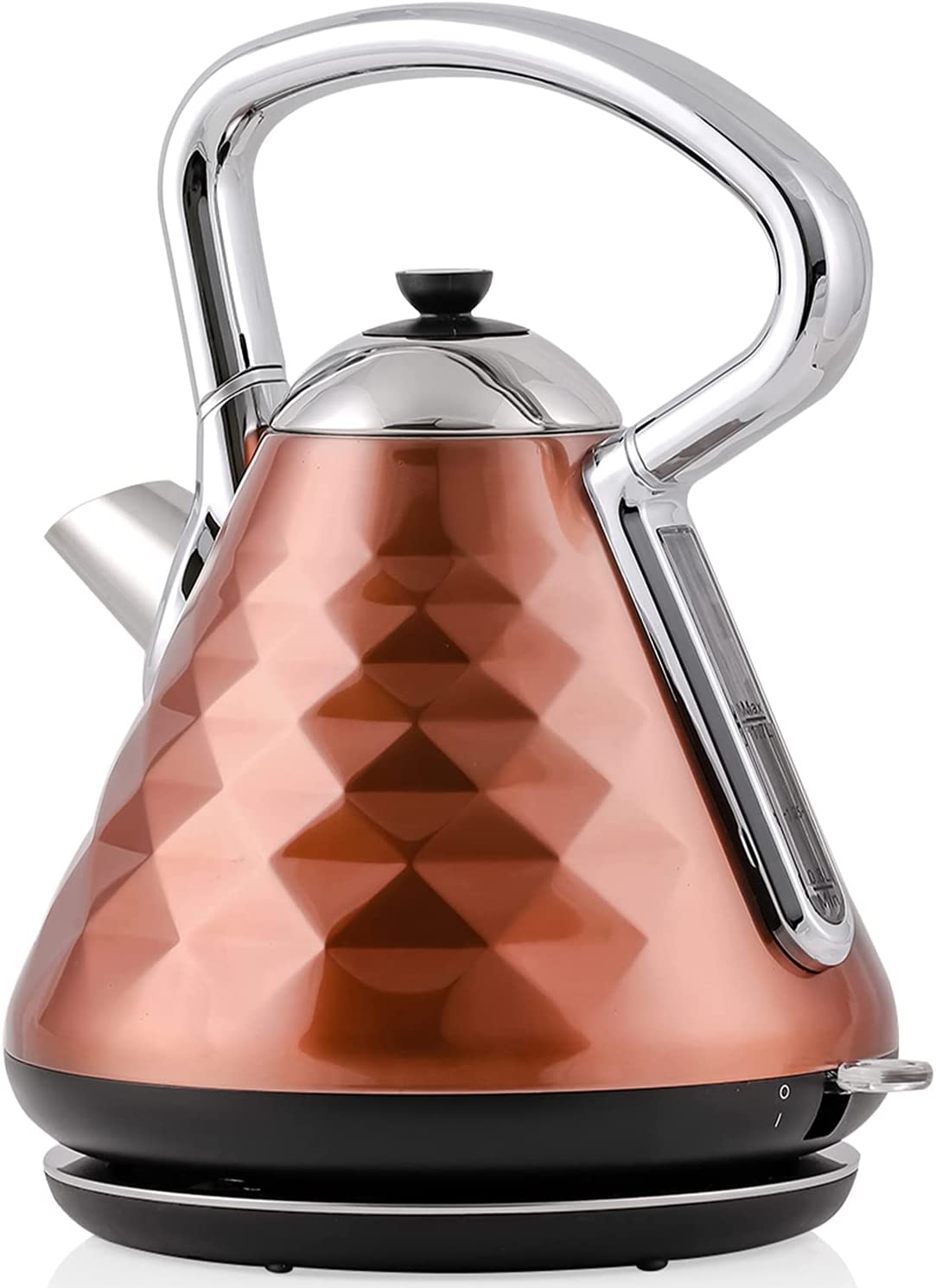 OVENTE KS755CO Cleo Collection 7.1-Cup Copper Electric Kettle with Boil-Dry Protection and Auto Shut-Off