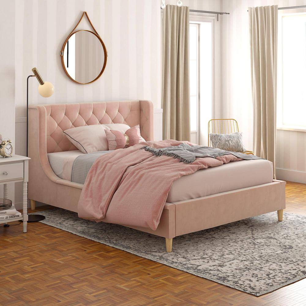 Little Seeds  Monarch Hill Ambrosia Pink Full Size Upholstered Bed