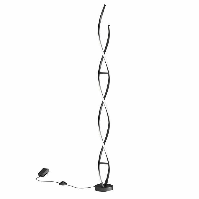Artika Swirl Floor Lamp. Black