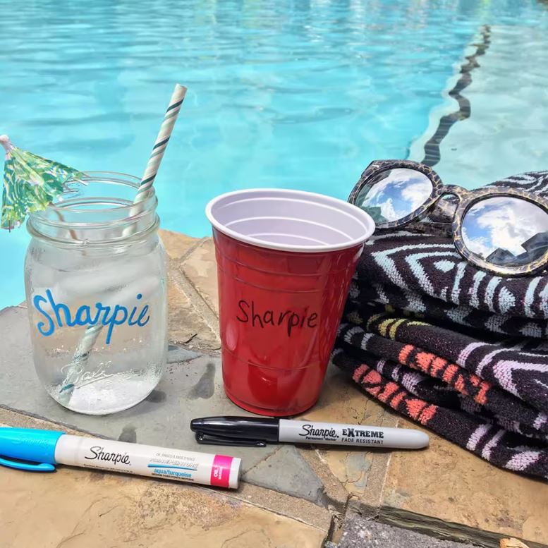 SHARPIE Oil-Based Paint Markers. Medium Point. Assorted Colors. 8 Count - Great for Rock Painting