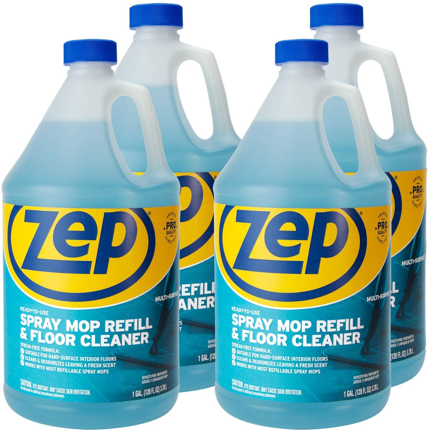 Zep Industrial Multi-Surface Floor Cleaner - 1 Gallon. (Case of 4)