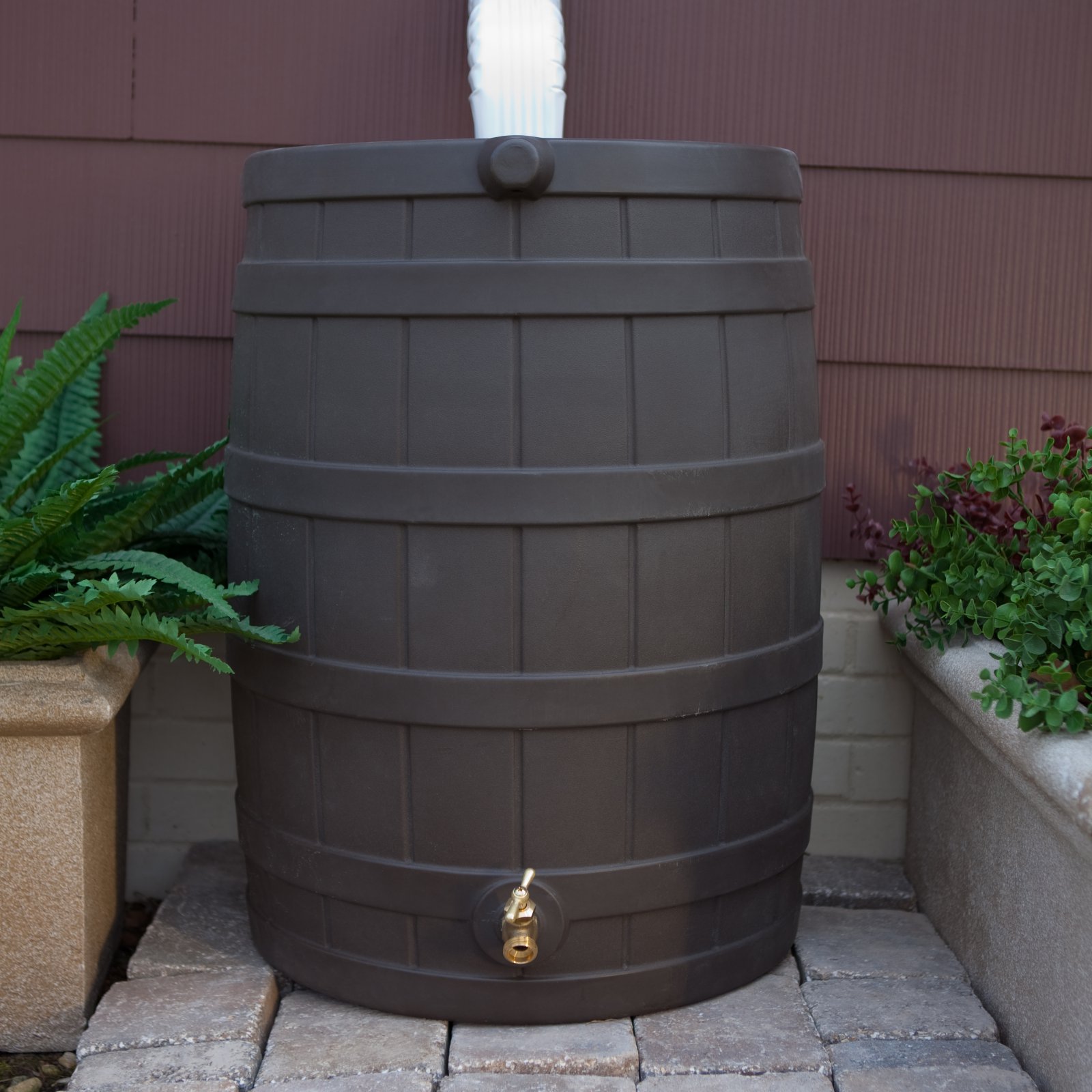 Good Ideas Rain Wizard 40 Gal. Rain Barrel - Black