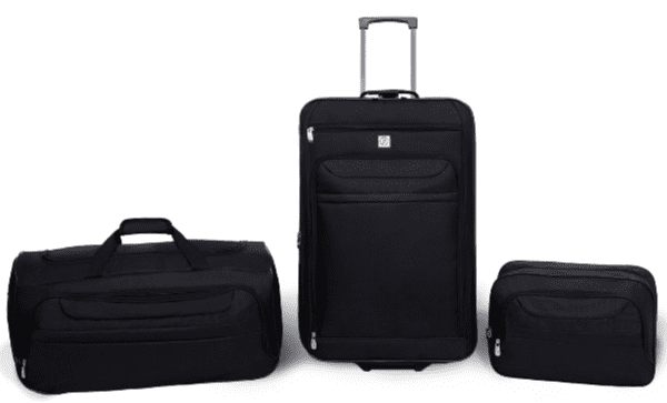 Protege 3 Piece Luggage Set. 24″ Check Bag. 22″ Duffel. and Tote