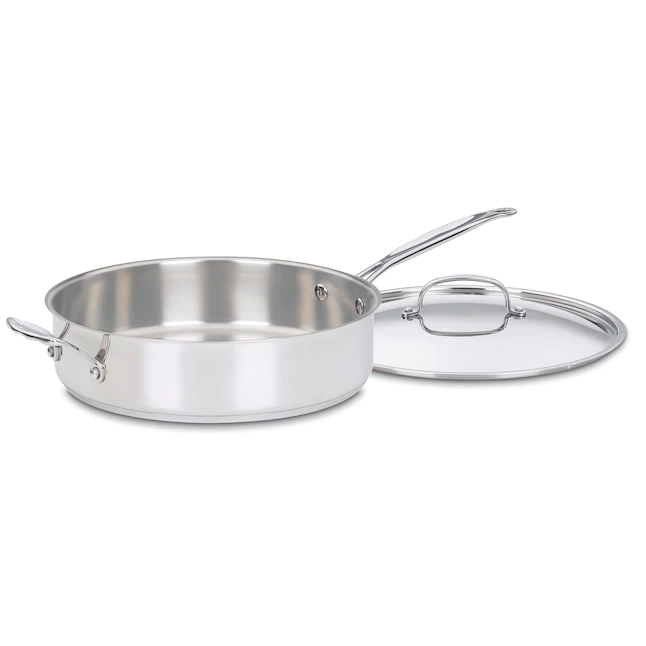 Cuisinart  2-Piece Chef-s Classic 10-in Stainless Steel Cooking Pan with Lid(s) Included