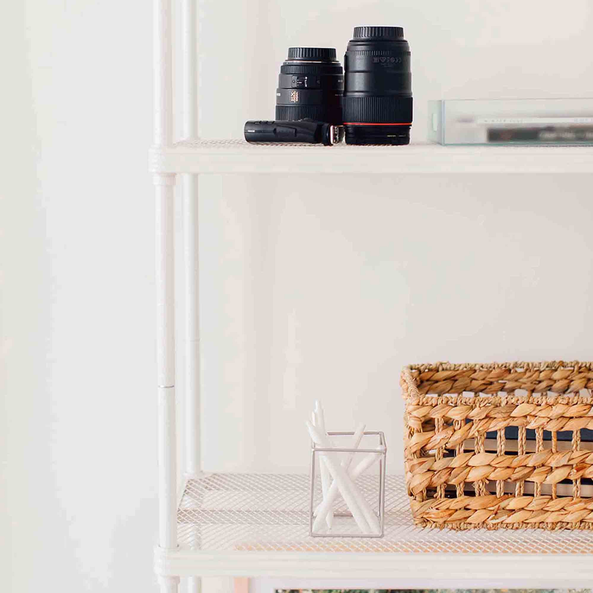 Meshworks Bookshelf - White