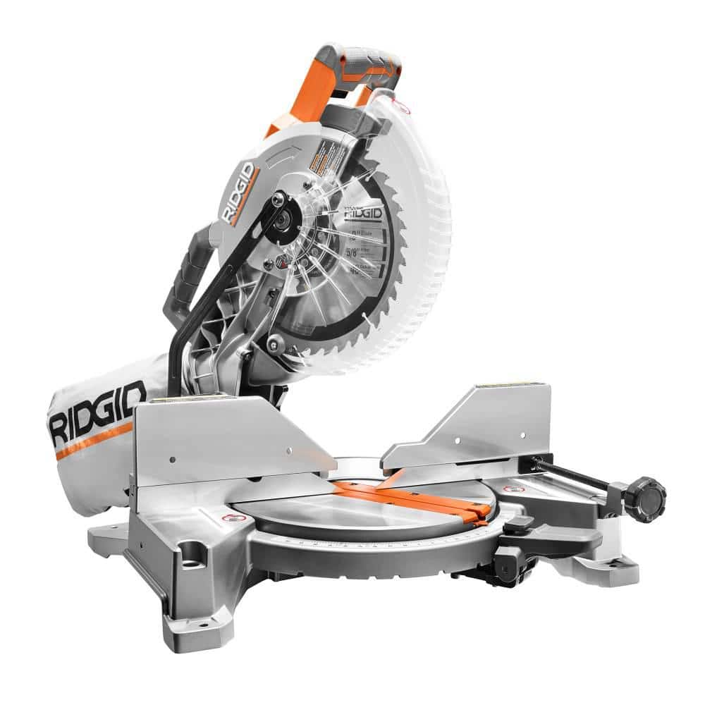 RIDGID R4113 15 Amp 10 in. Corded Dual Bevel Miter Saw with LED Cut Line Indicator