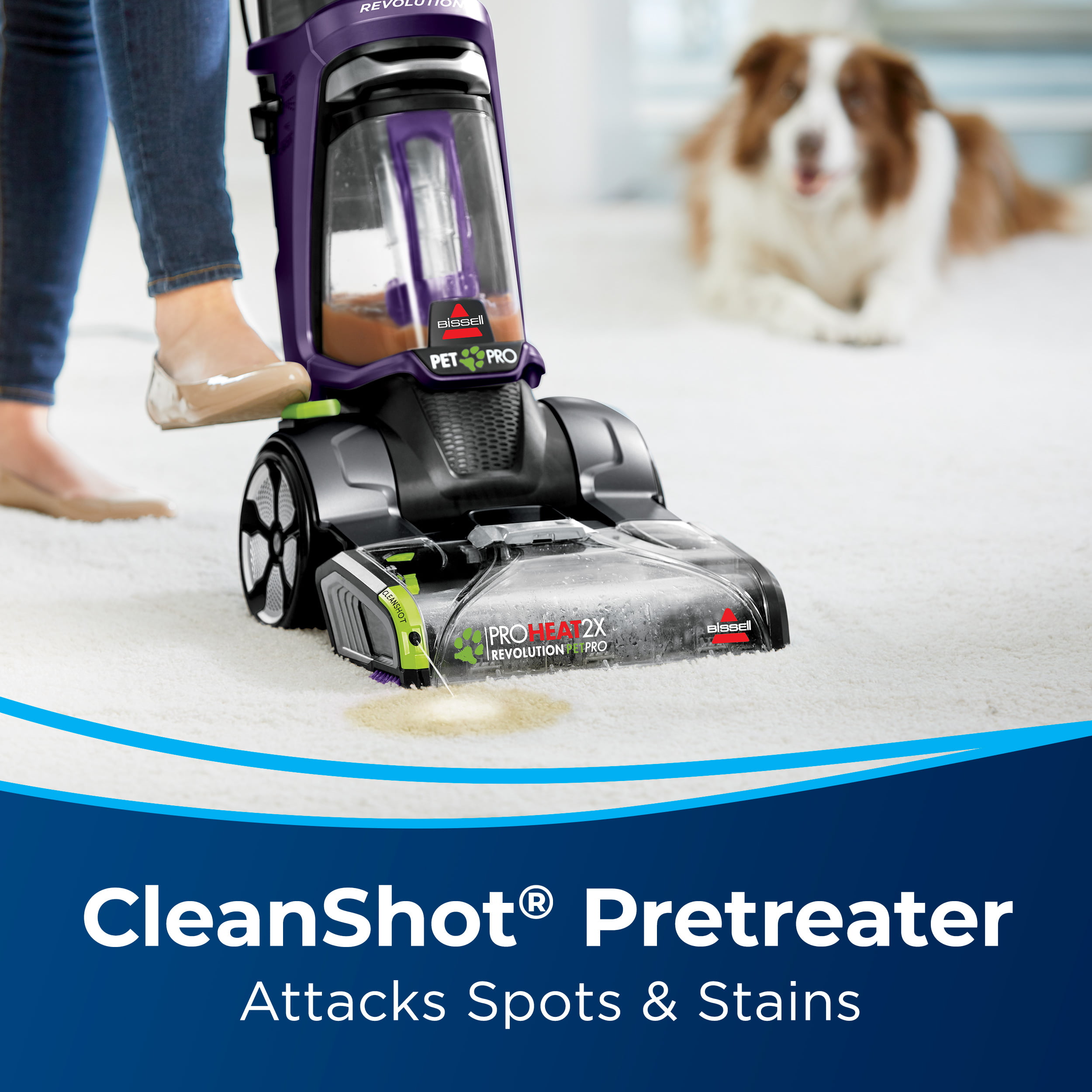 BISSELL Pro Heat 2X Revolution Pet Pro Full-Size Carpet Cleaner 1964