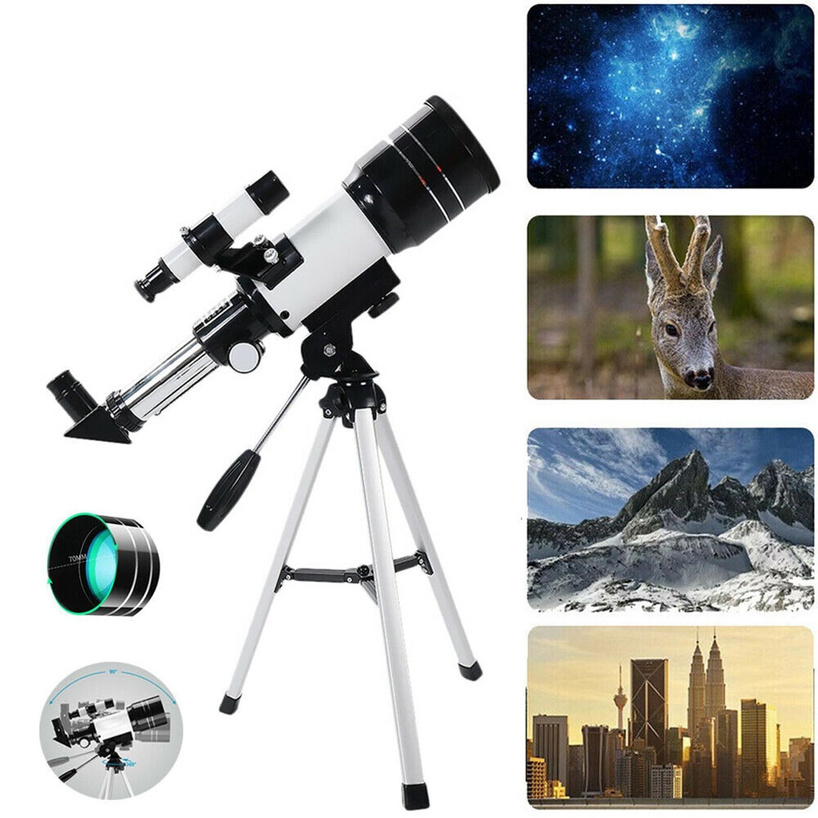 SKONYON Telescope for Kids; Beginners. 70mm Aperture 300mm Astronomical Refractor Telescope