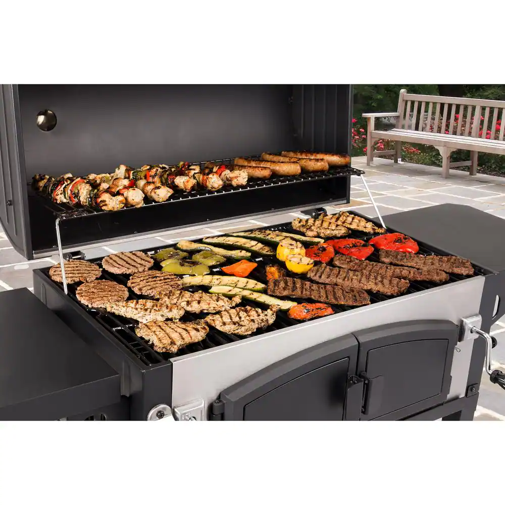 Dyna-Glo DGN576DNC-D Heavy-Duty Extra-Large Charcoal Grill in Black
