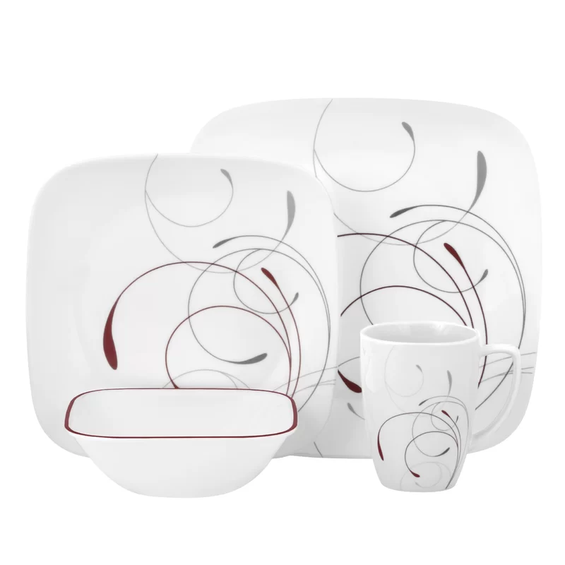Corelle 1101529 Squares Dinnerware Set - Splendor