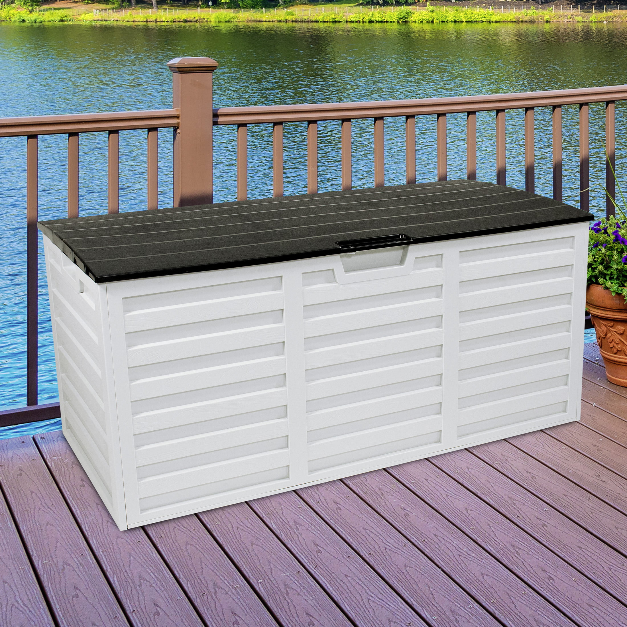Stout Stuff 70 Gallon Outdoor Storage Box with Wheels