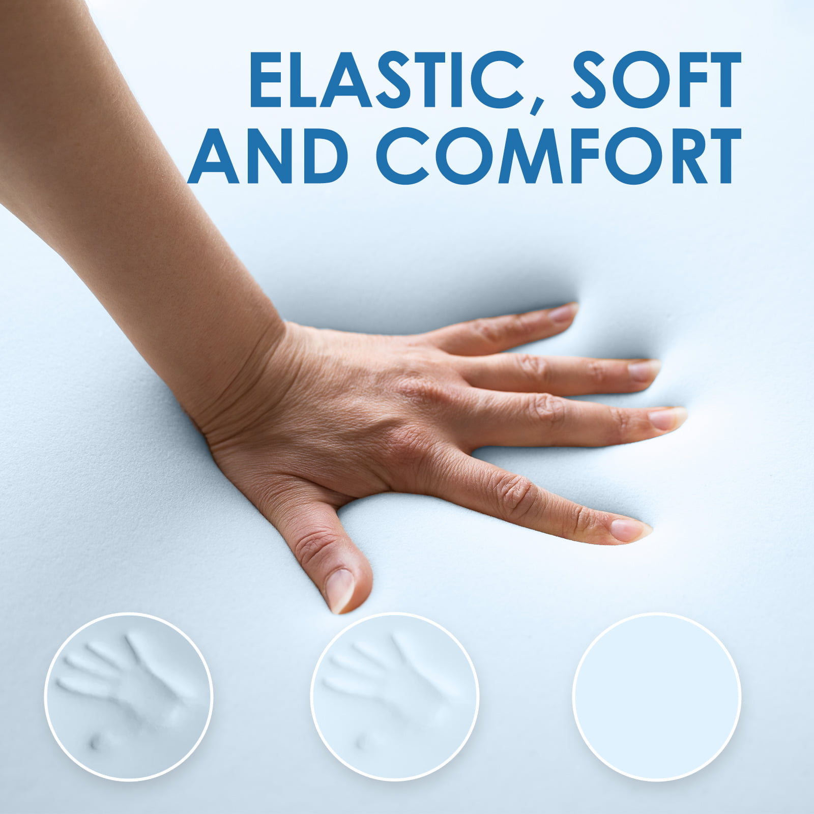 KingChii CertiPUR-US 3″ Thick Memory Foam Camping Mattress. Sleeping Bed for Kids Adults