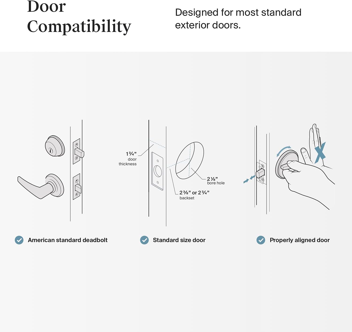 Level Lock Smart Lock. Keyless Entry. Smartphone Access. Bluetooth Enabled. Works with Apple HomeKit - Satin Nickel