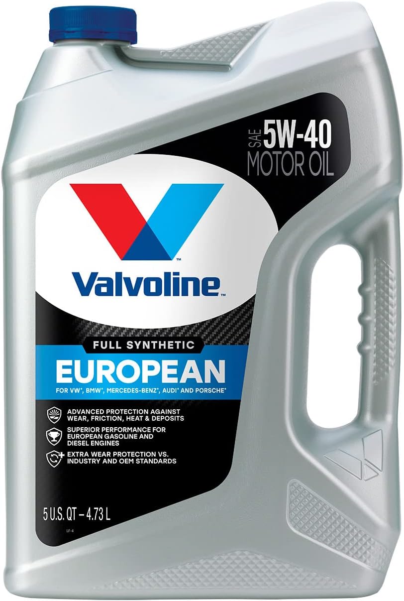 Valvoline European Vehicle Full Synthetic SAE 5W-40 Motor Oil 5 QT. Case of 3