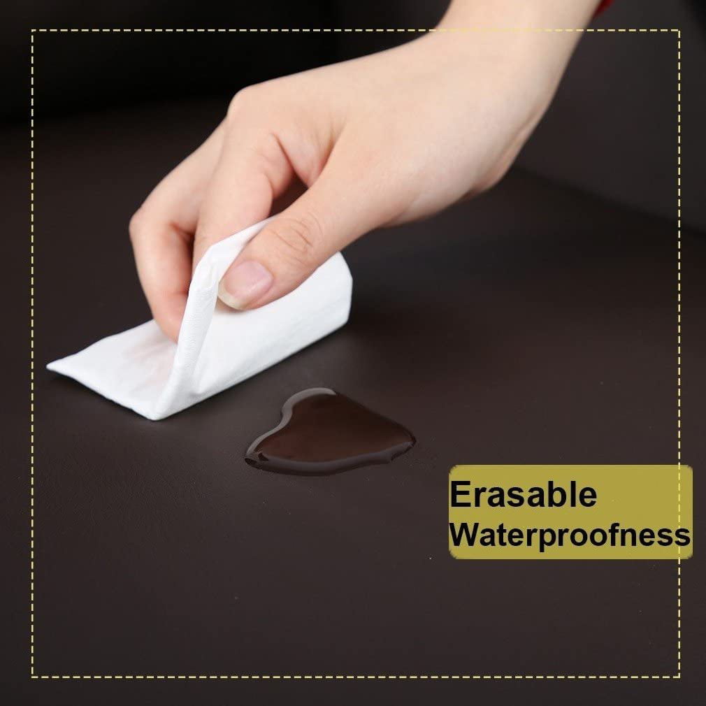 FDW Recliner Chair Reclining Sofa leather chair home theater seat with padded backrest. brown