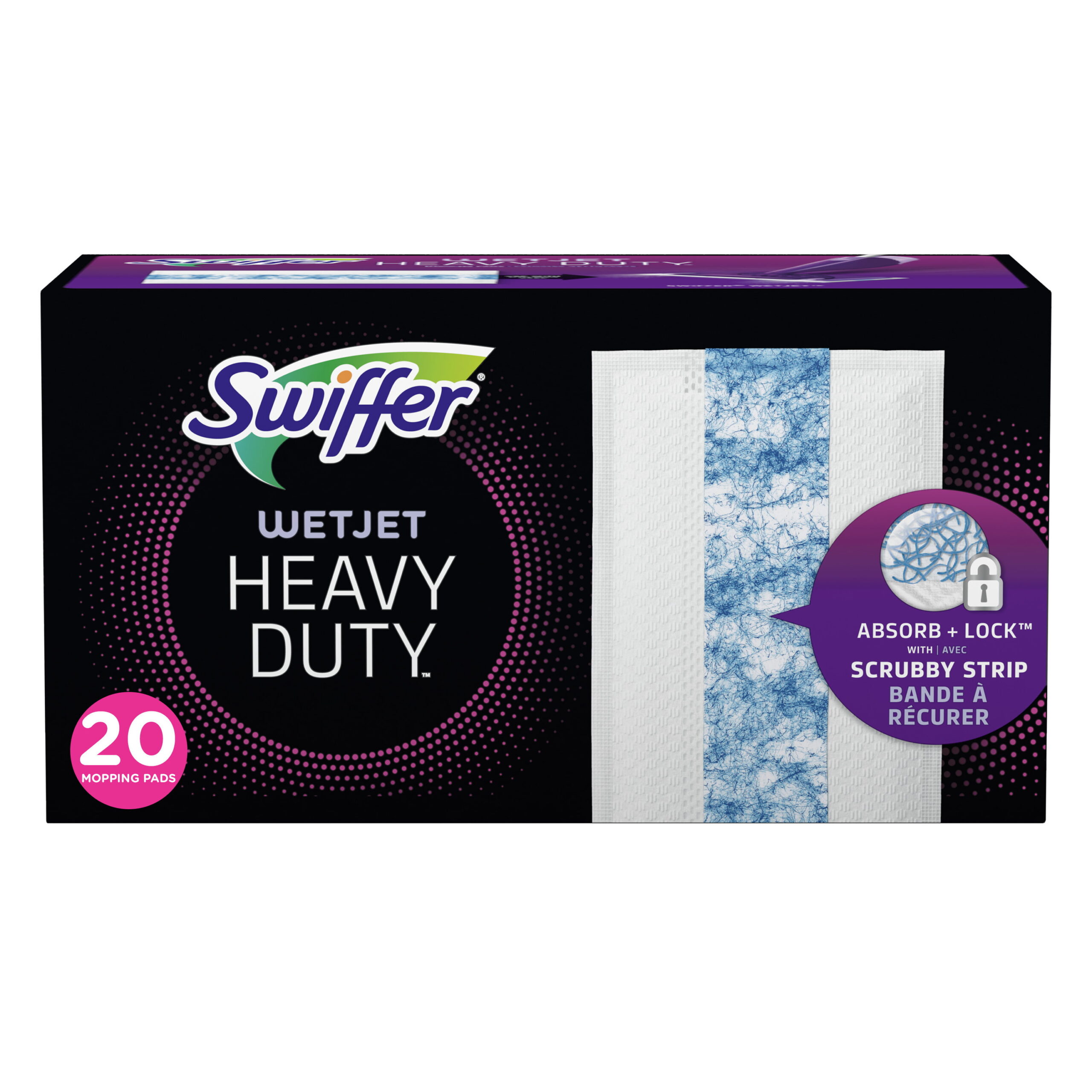 Swiffer WetJet Spray Mop Heavy Duty Mop Refills for Floor Mopping and Cleaning. 20 Count