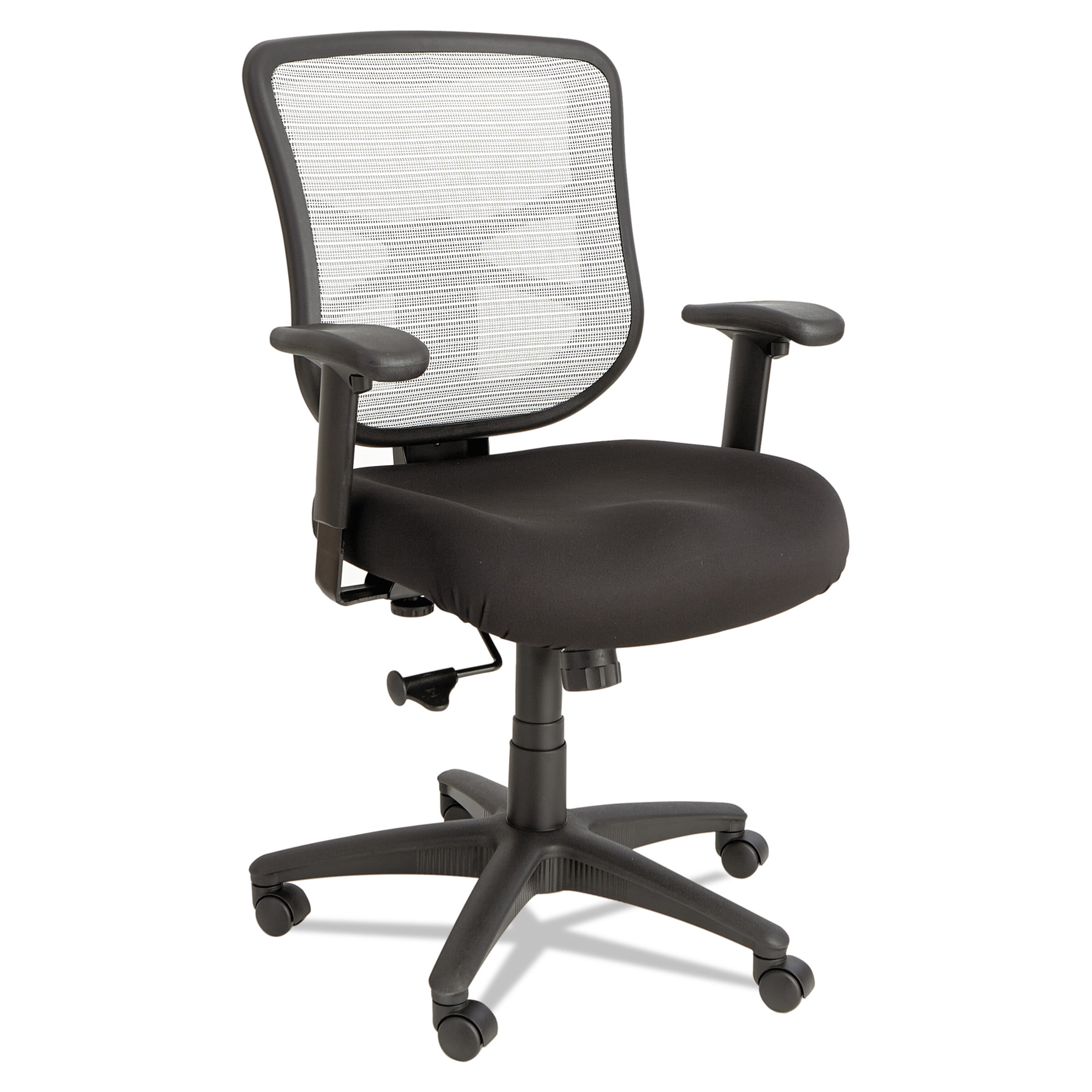 Alera Elusion Series Mesh Mid-Back Swivel/Tilt Chair. Black/White