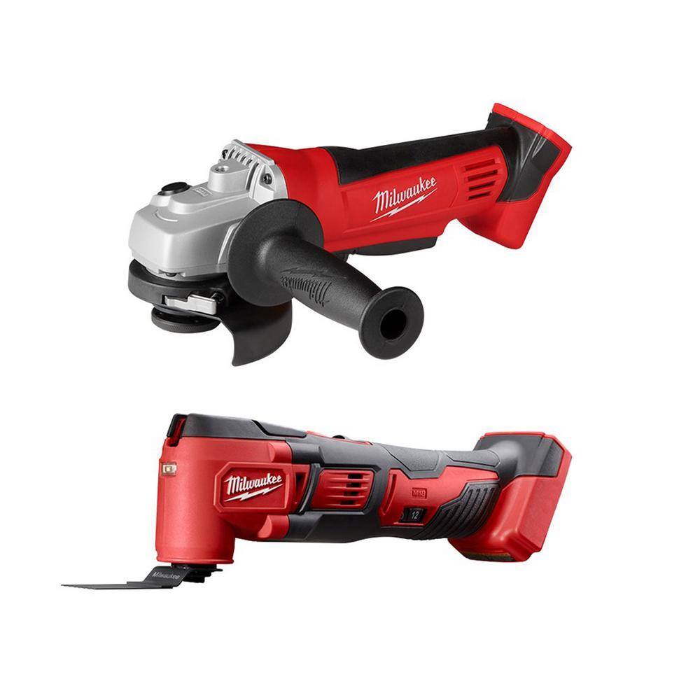 Milwaukee 2680-20-2626-20 M18 18V Lithium-Ion Cordless 4-1/2 in. Cut-Off/Grinder with Oscillating Multi-Tool