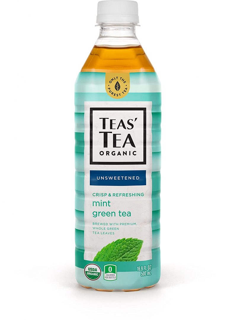 Teas- Tea Unsweetened Mint Green Tea 16.9 Ounce 12 Pack Organic