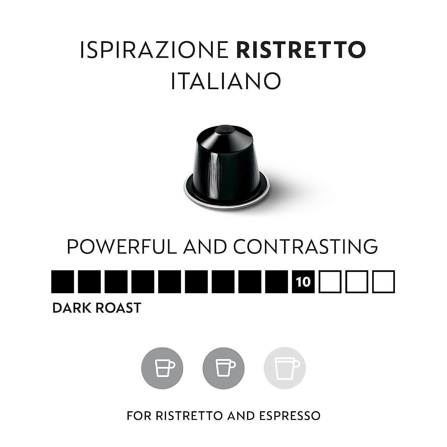 Nespresso Capsules OriginalLine. Ristretto Intenso. Dark Roast Coffee. Coffee Pods. Brews 1.35 Ounce (ORIGINALLINE ONLY). 10 Count (Pack of 5)