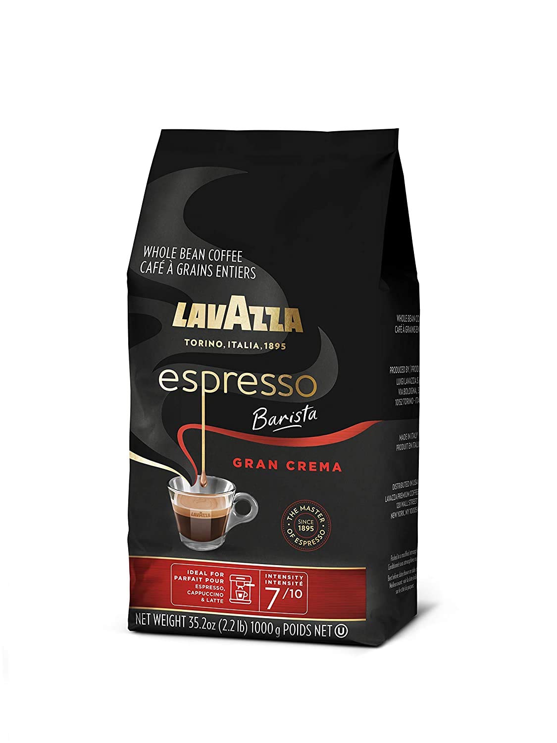 Lavazza Espresso Barista Gran Crema Whole Bean Coffee Blend. Medium Espresso Roast. Oz Bag (Packaging May Vary) Barista Gran Crema - 2.2 LB. 35.2 Ounce