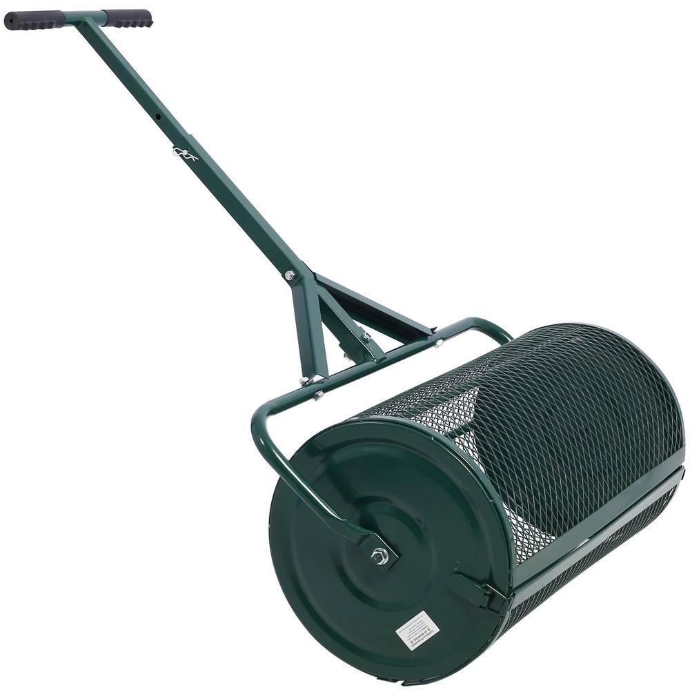 Amucolo YeaD-CYD0-1WVX 24 in. Peat Moss Spreader Compost Spreader Metal Mesh. T Shaped Handle for Planting Seeding