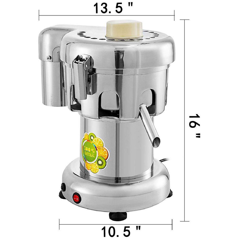 VEVOR  Commercial Silver Juice Extractor Aluminum Casting and Stainless Steel Constructed Centrifugal Electric Juicer