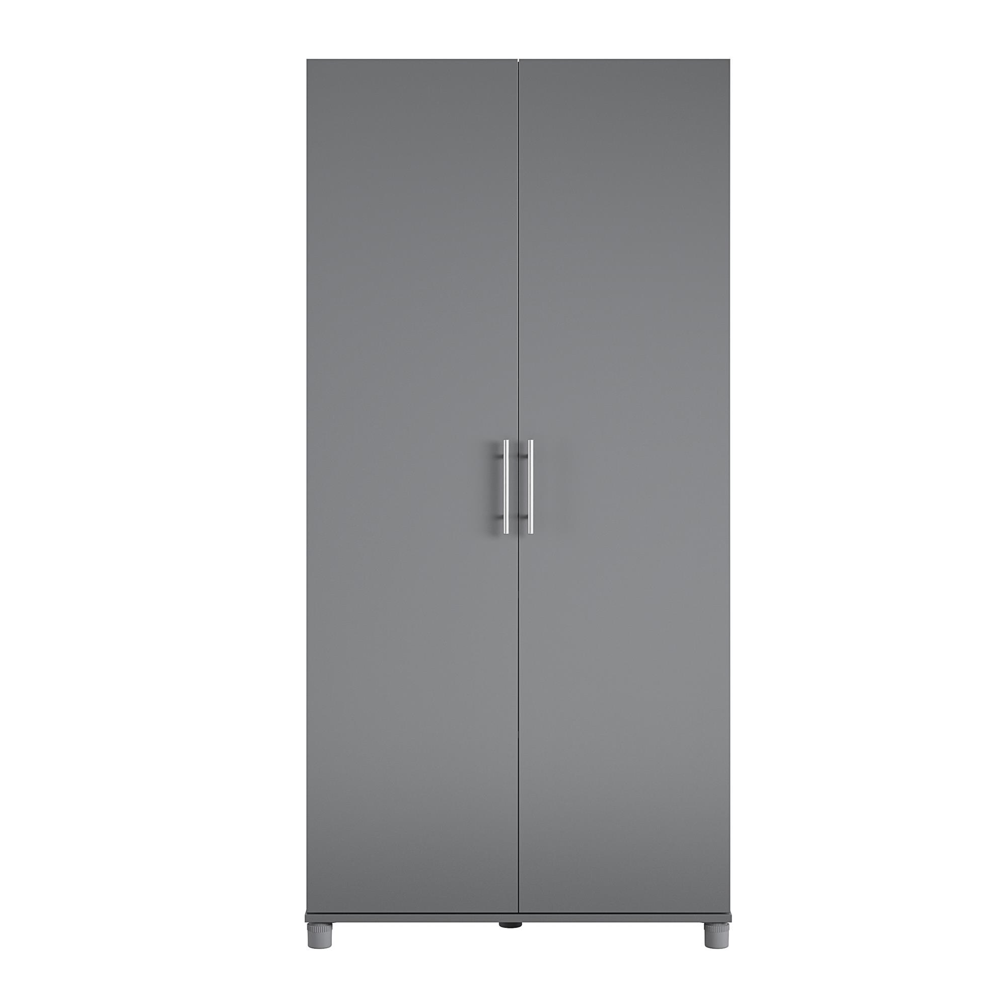Ameriwood Home Camberly 35.68-in W x 74.31-in H Wood Composite Graphite Grey/Graphite Grey Freestanding Utility Storage Cabinet