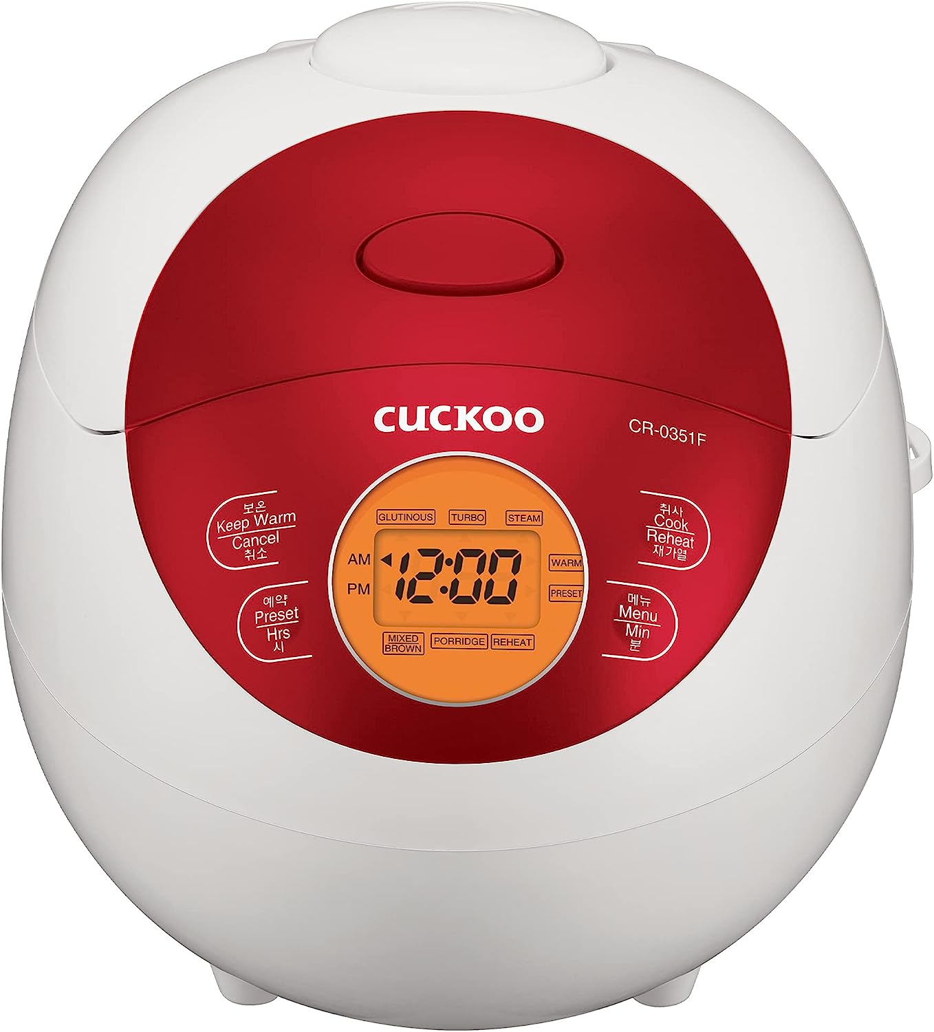 Cuckoo CR-0351F Electric Heating Rice Cooker (Red). 7.80 x 8.90 x 11.50