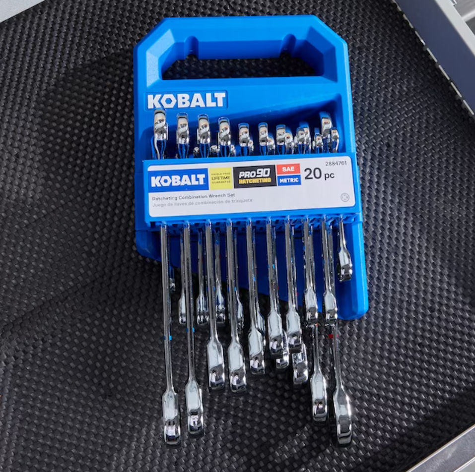 Kobalt 20-Piece Set 12-point Standard (SAE) and Metric Ratchet Wrench