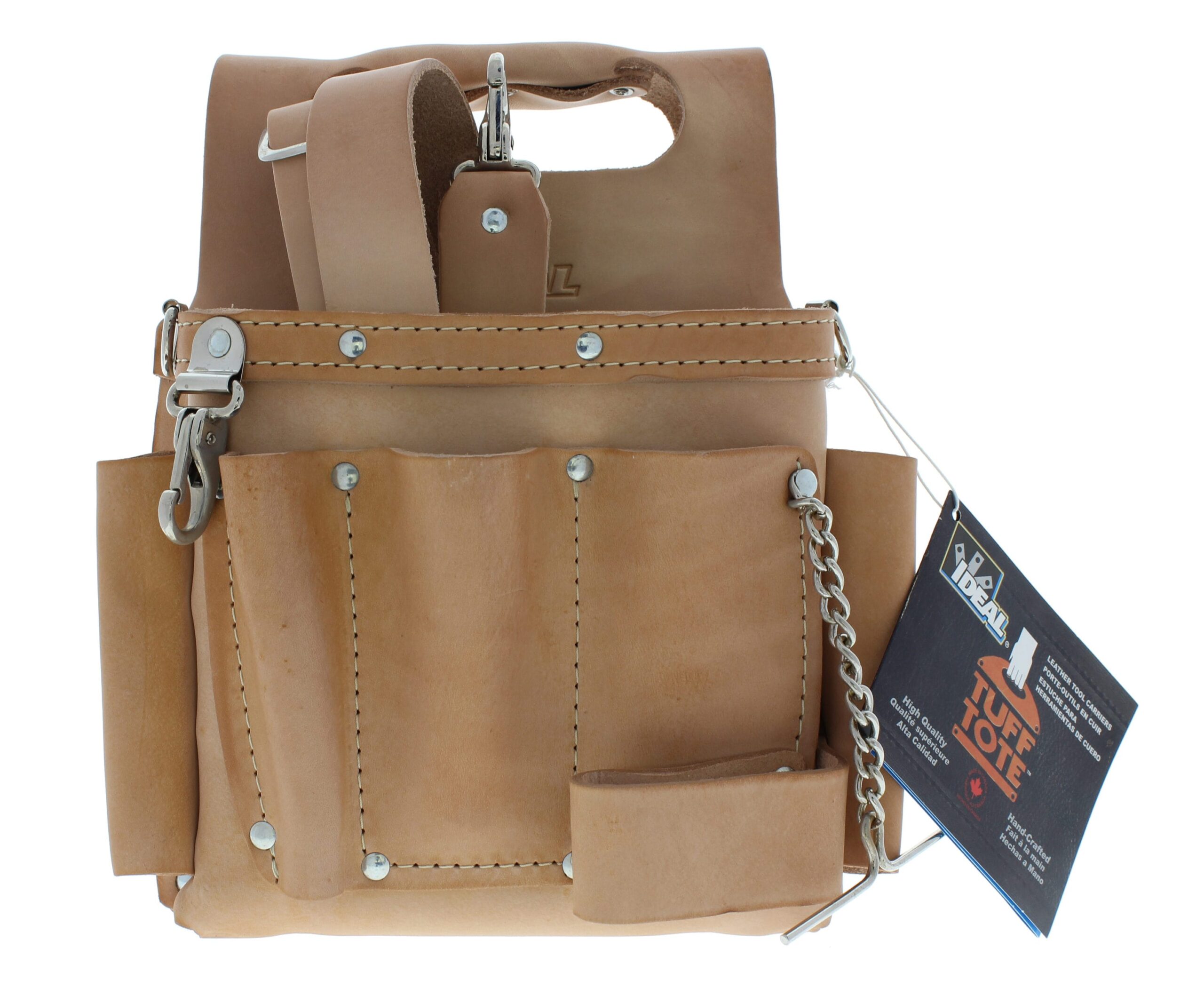 IDEAL Tuff-Tote Standard Leather Tool Pouch w/Strap