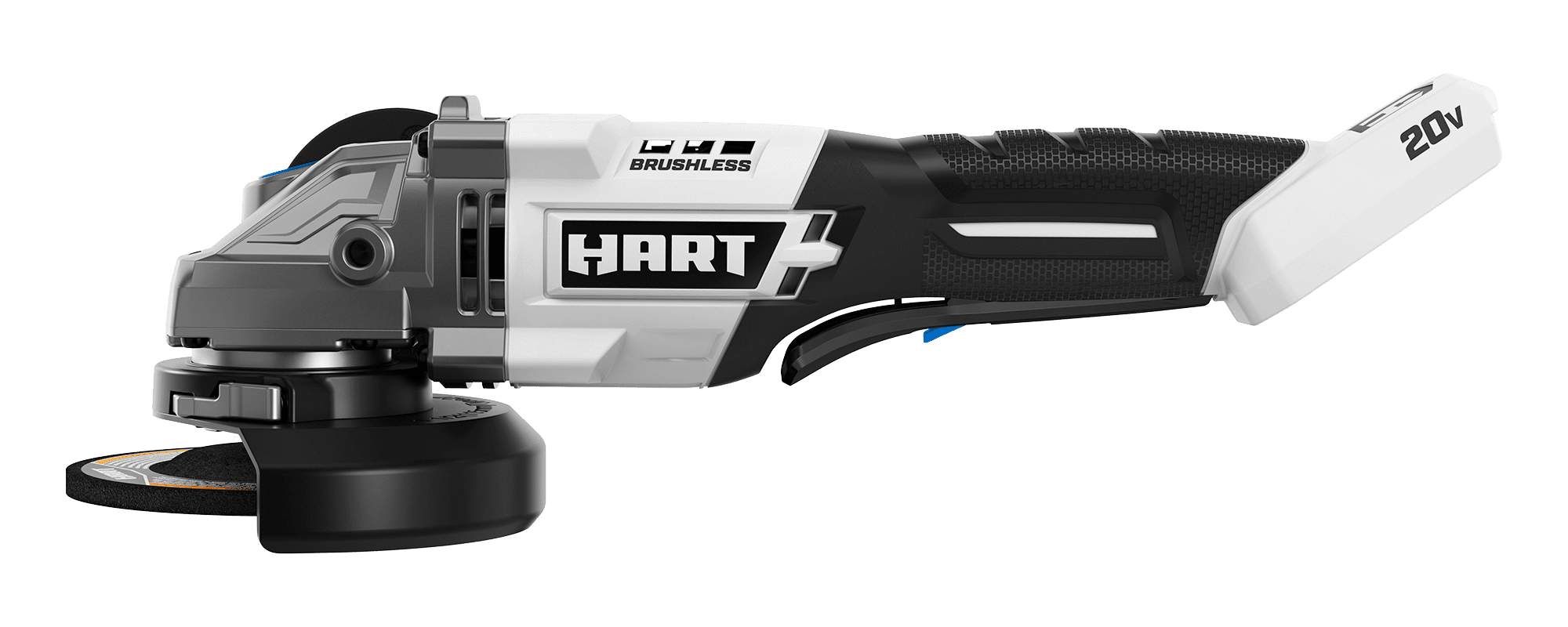 HART 20-Volt Cordless 4 1/2-inch Angle Grinder Kit (1) 20-Volt 4.0Ah Lithium-Ion Battery