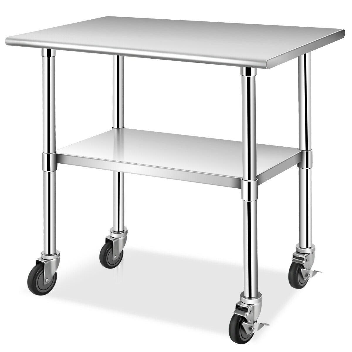 CASAINC 24-in W x 35-in H Sliver Steel Work Bench