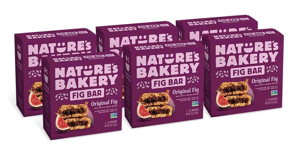 Nature's Bakery Whole Wheat Fig Bars. Original Fig. 6 Count (Pack of 6)