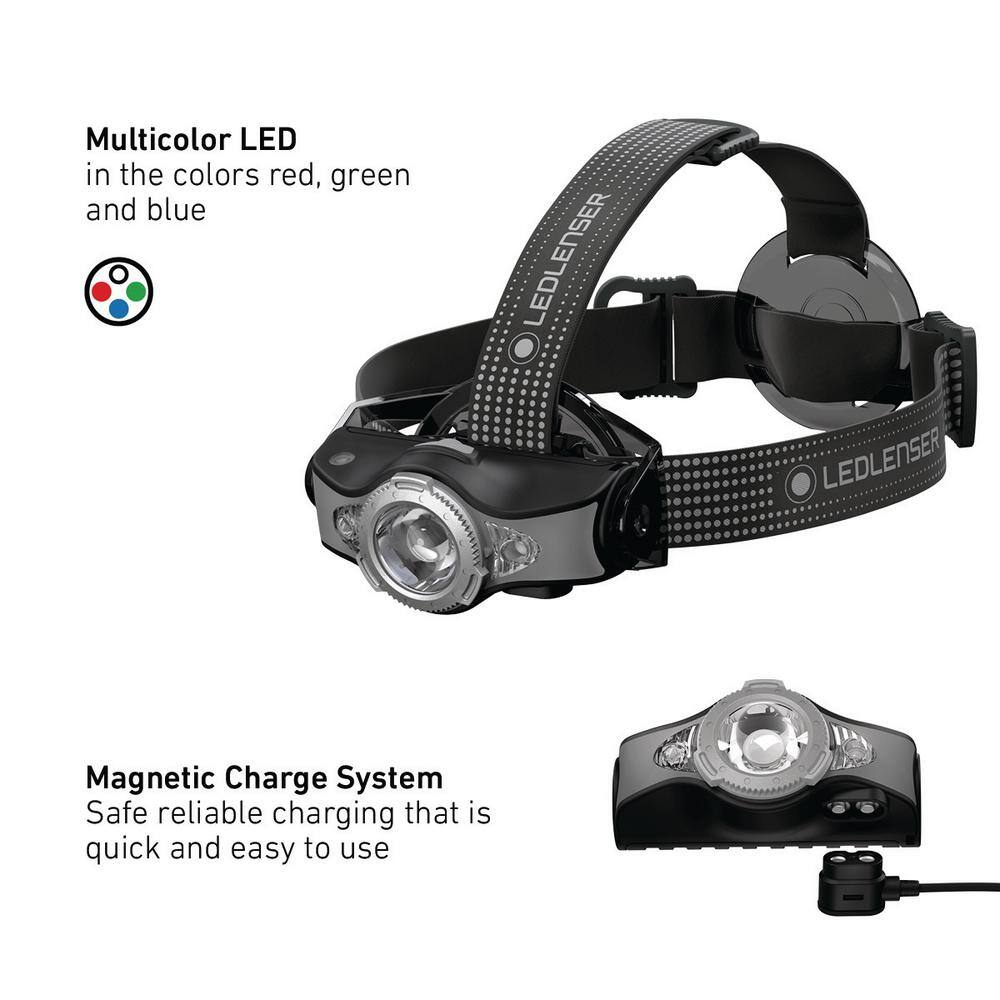 LEDLENSER MH11 MH11 1000 Lumen LED Multi Color Bluetooth Magnetically Rechargeable Headlamp with Focusing Optic