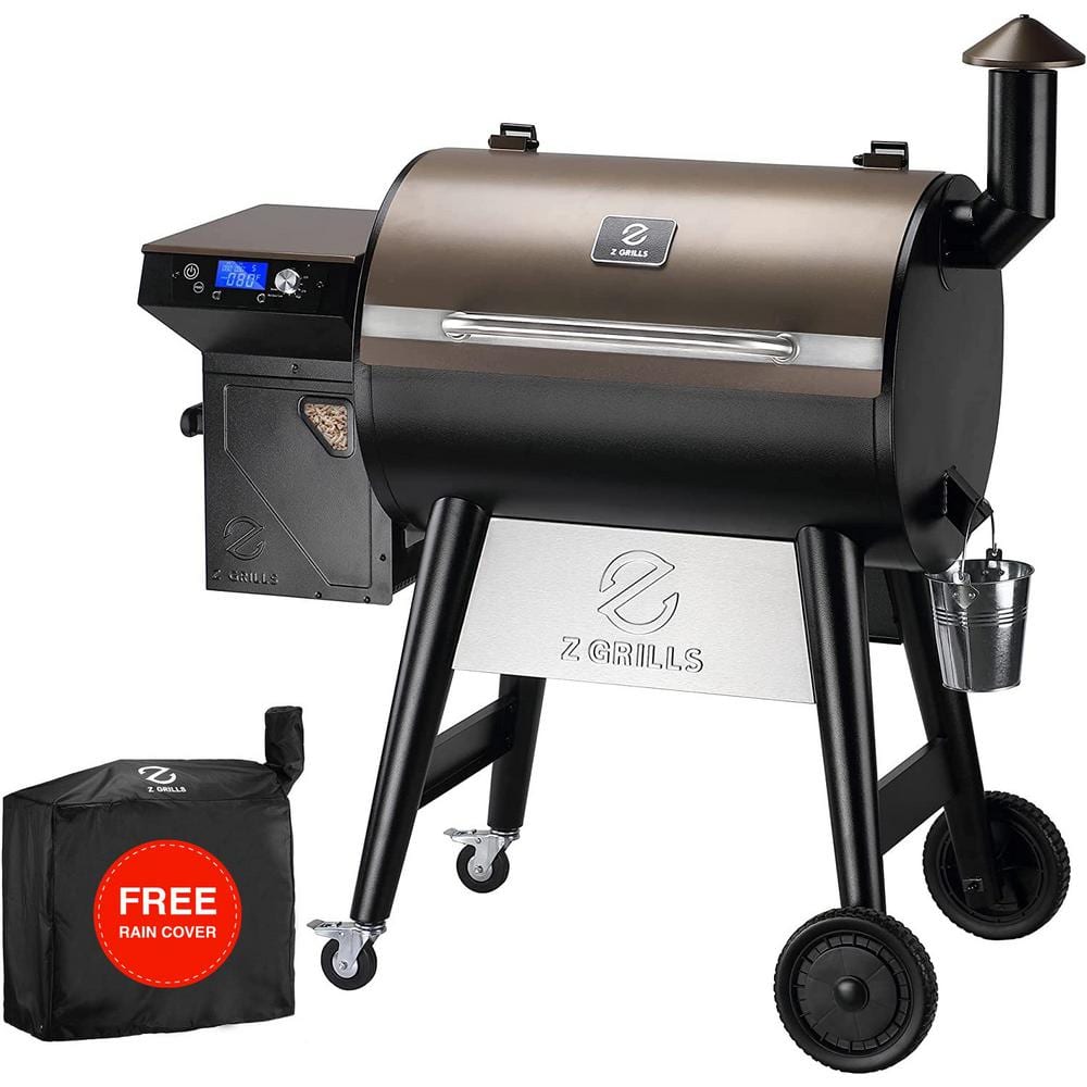 Z GRILLS ZPG-7002B3E 694 sq. in. Pellet Grill and Smoker in Bronze