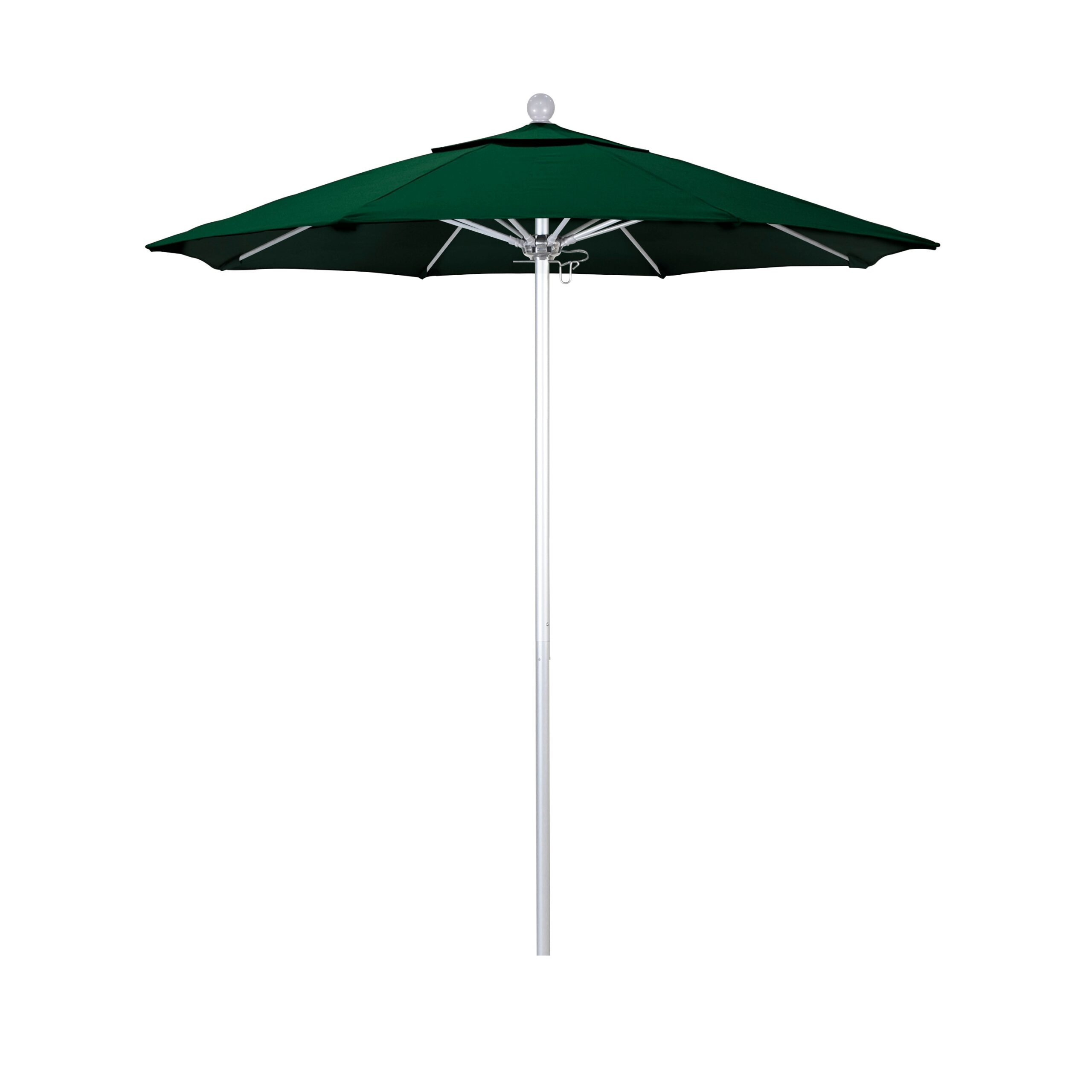 California Umbrella 7.5-ft Forest Green No-tilt Market Patio Umbrella