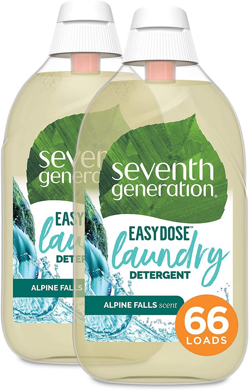 Seventh Generation Laundry Detergent. Alpine Falls. 23.1 Fl Oz. Pack of 2