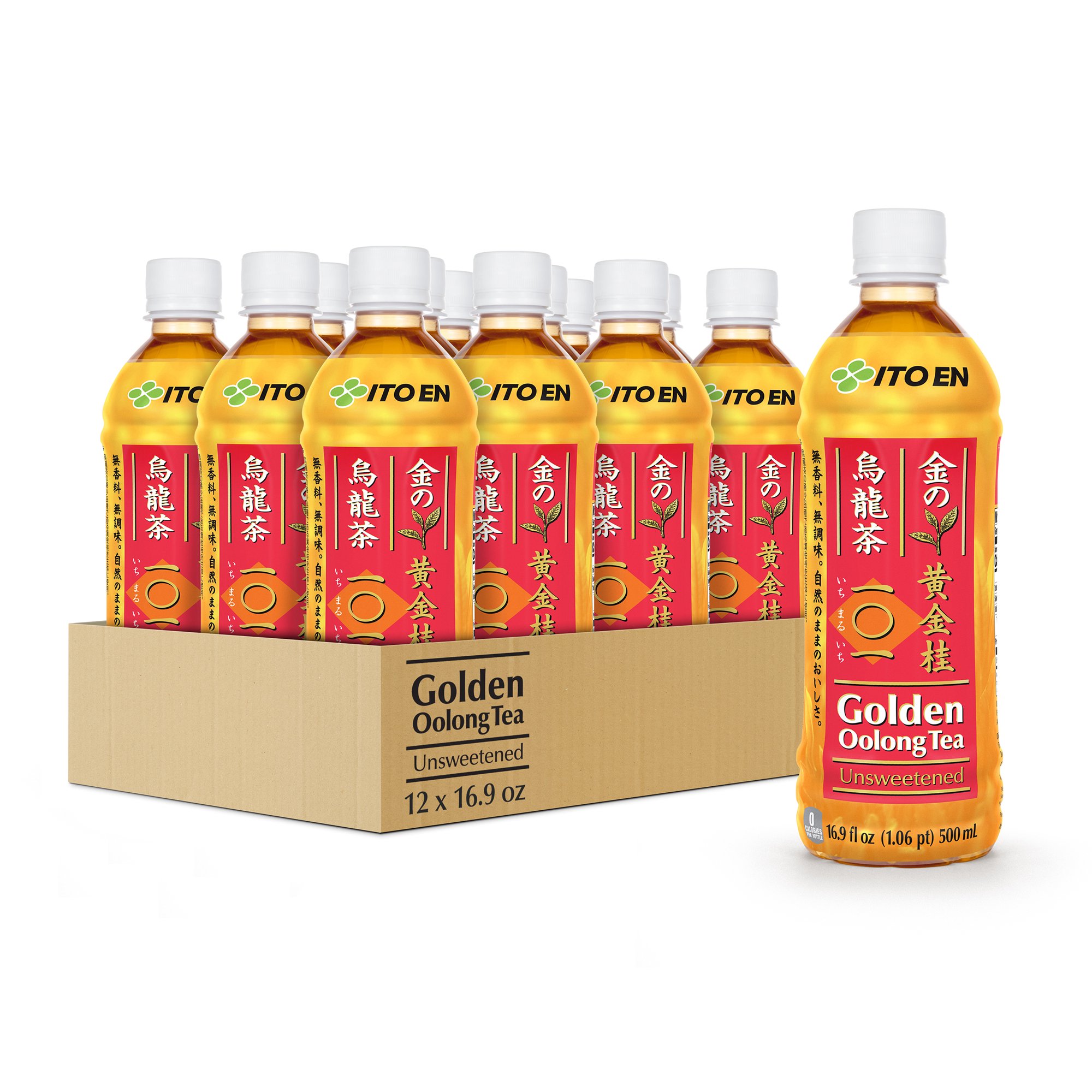 Ito En 00047504 Golden Oolong Unsweetened Iced Tea. 16.9 Fl Oz Bottles (12-Pack)