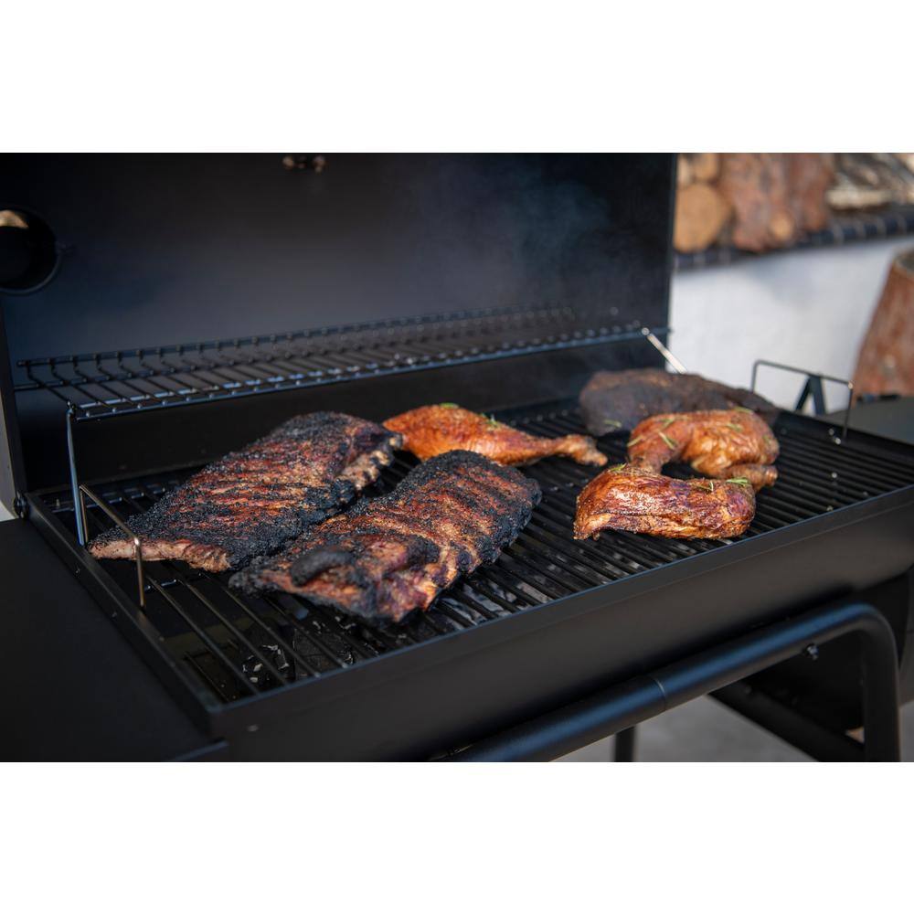 Nexgrill 810-0029 29 in. Barrel Charcoal Grill/Smoker in Black