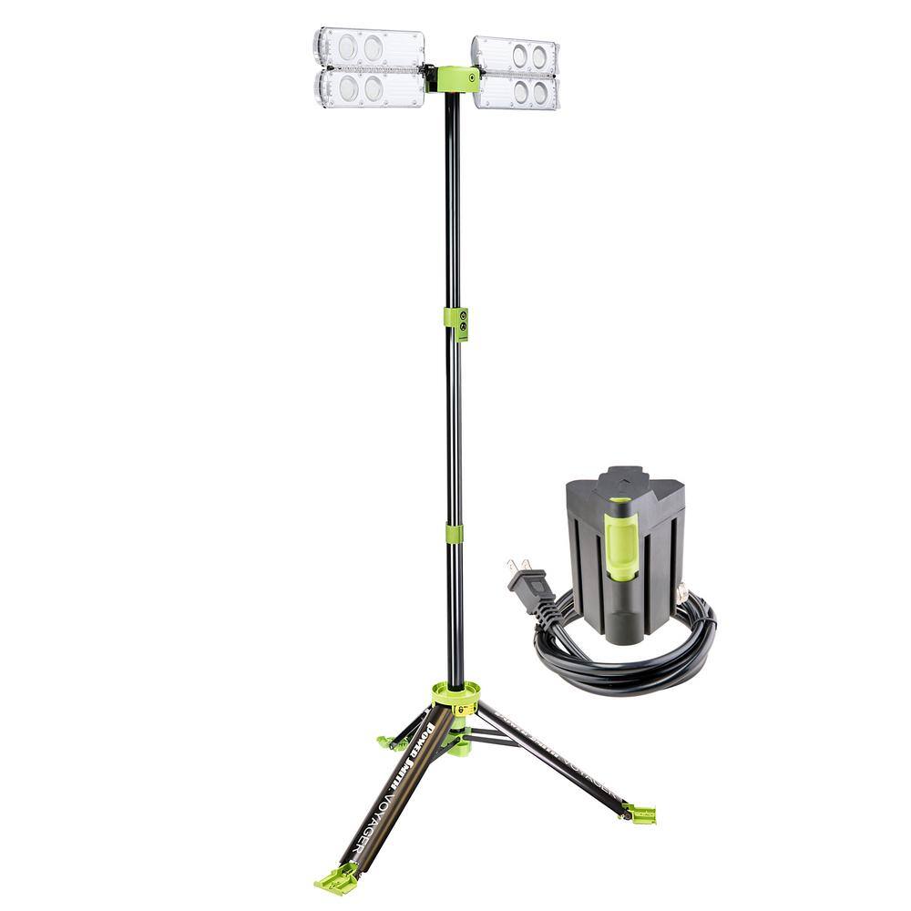 PowerSmith PVLR8000A-AC Voyager 8000 Lumen Collapsible LED Light with AC adaptor