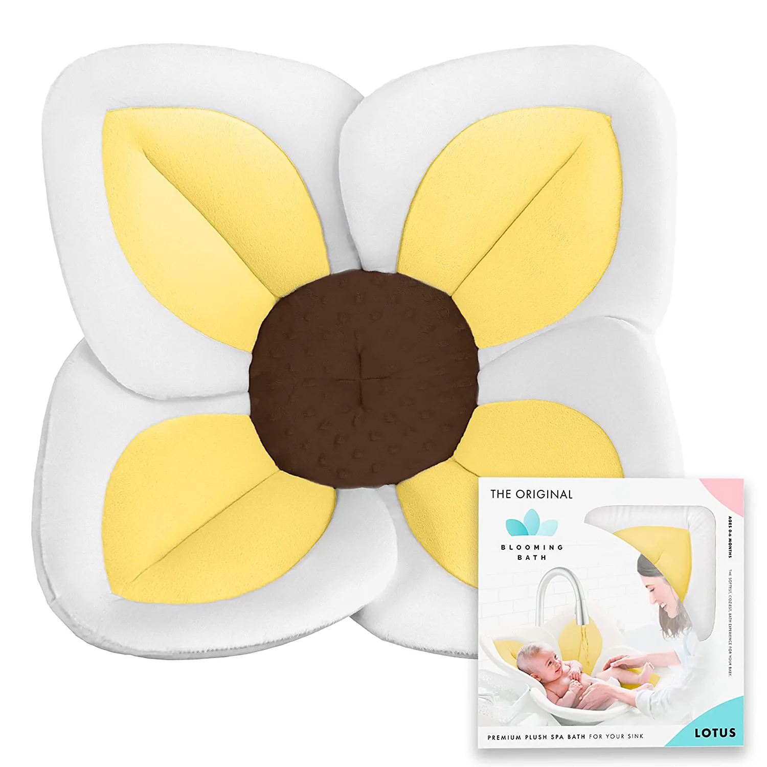 Blooming Bath Lotus Baby Bath Seat. Unisex. 0 to 6 Months. Yellow (OS)