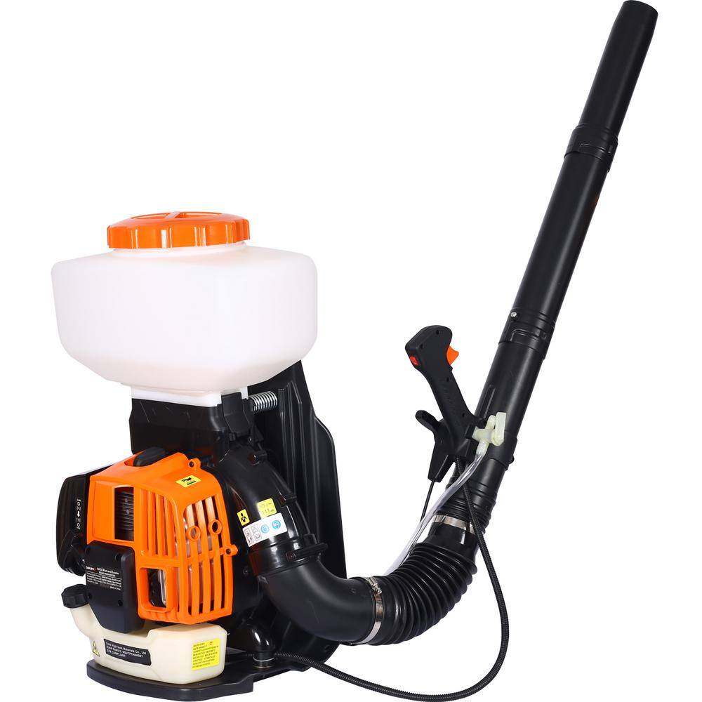 Huluwat DJYC-G-W46542865 3.7 Gal. 52 CC Gasoline Powered Orange Backpack Fogger Sprayer for Pesticide. Herbicide and Fertilizer