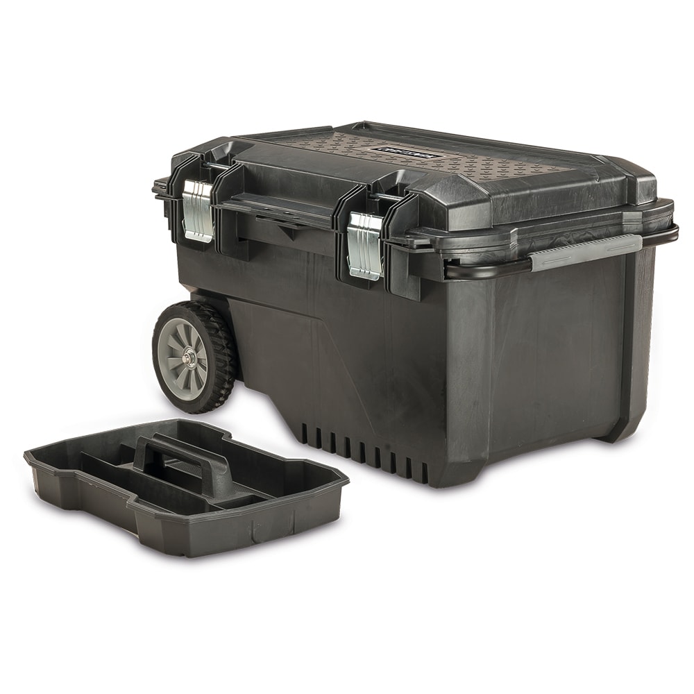 CRAFTSMAN 29-in Black Plastic Wheels Lockable Tool Box