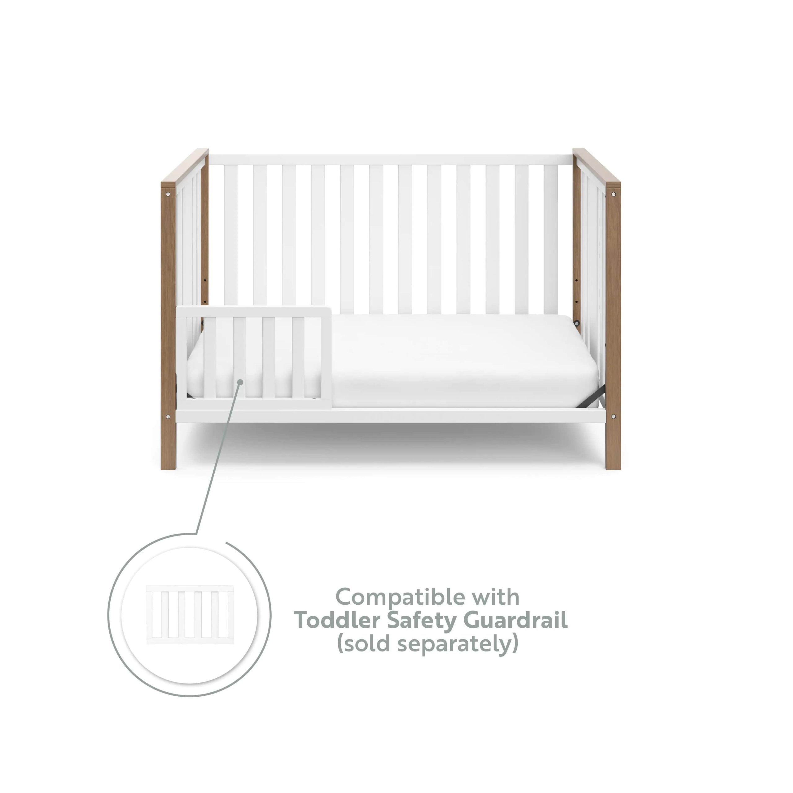 Storkcraft Modern Pacific Vintage Driftwood 4-in-1 Convertible Crib