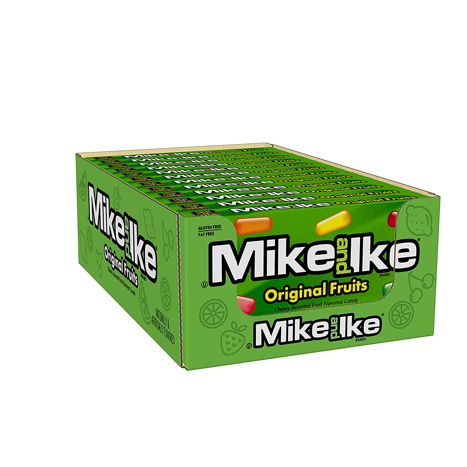 Mike and Ike Chewy Candy. Original. 5 Ounce (Pack of 12)