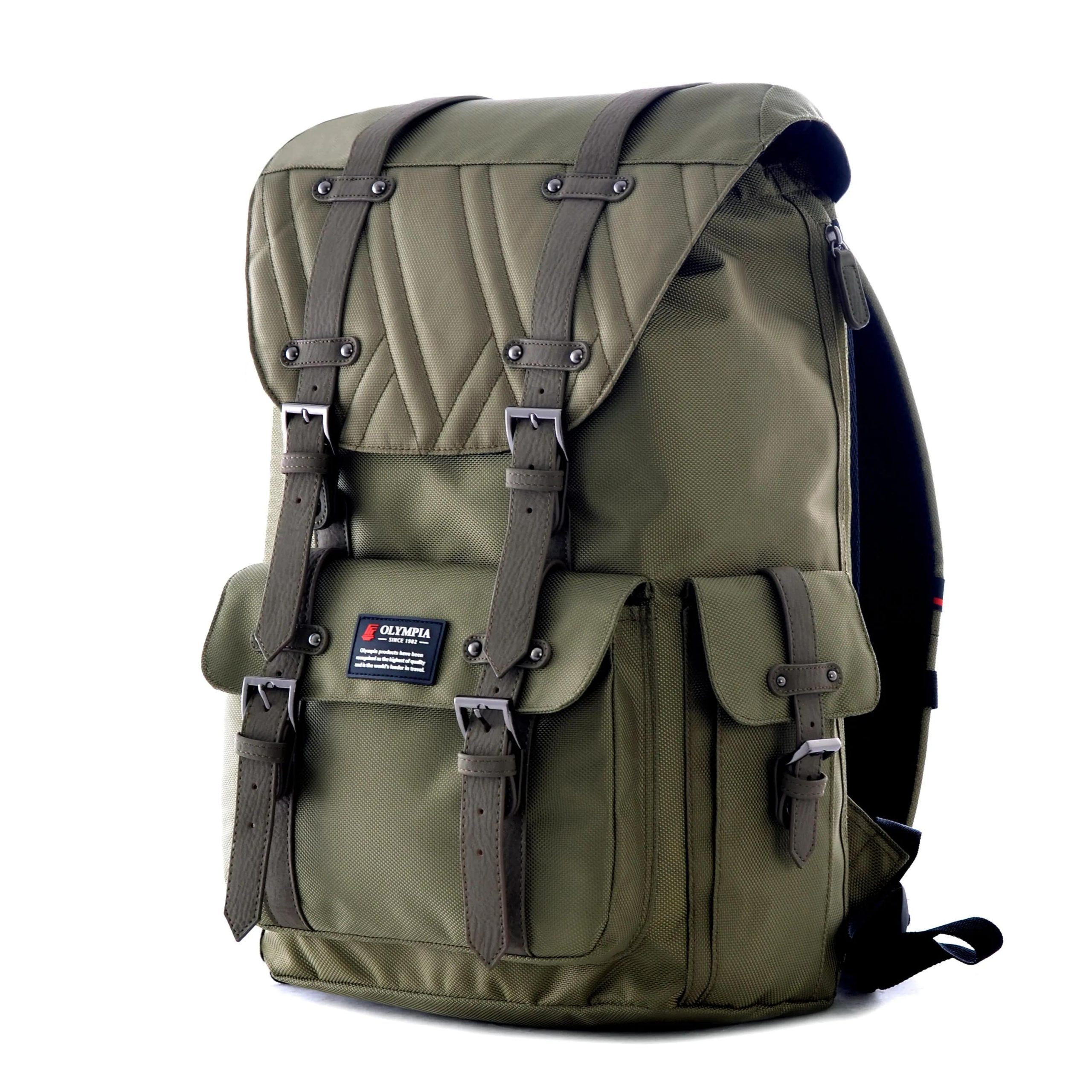 Olympia USA HOPKINS 18 in. Olive Backpack. Olive