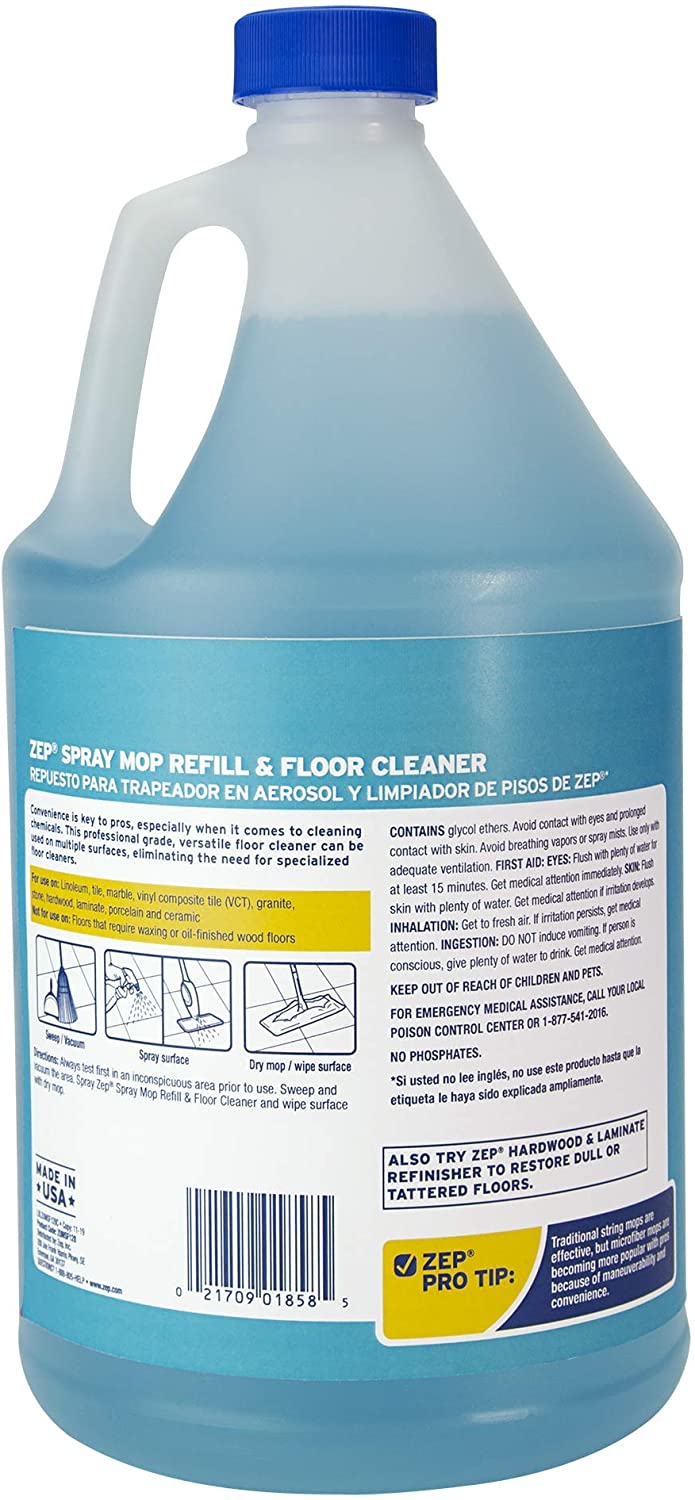 Zep Industrial Multi-Surface Floor Cleaner - 1 Gallon. (Case of 4)